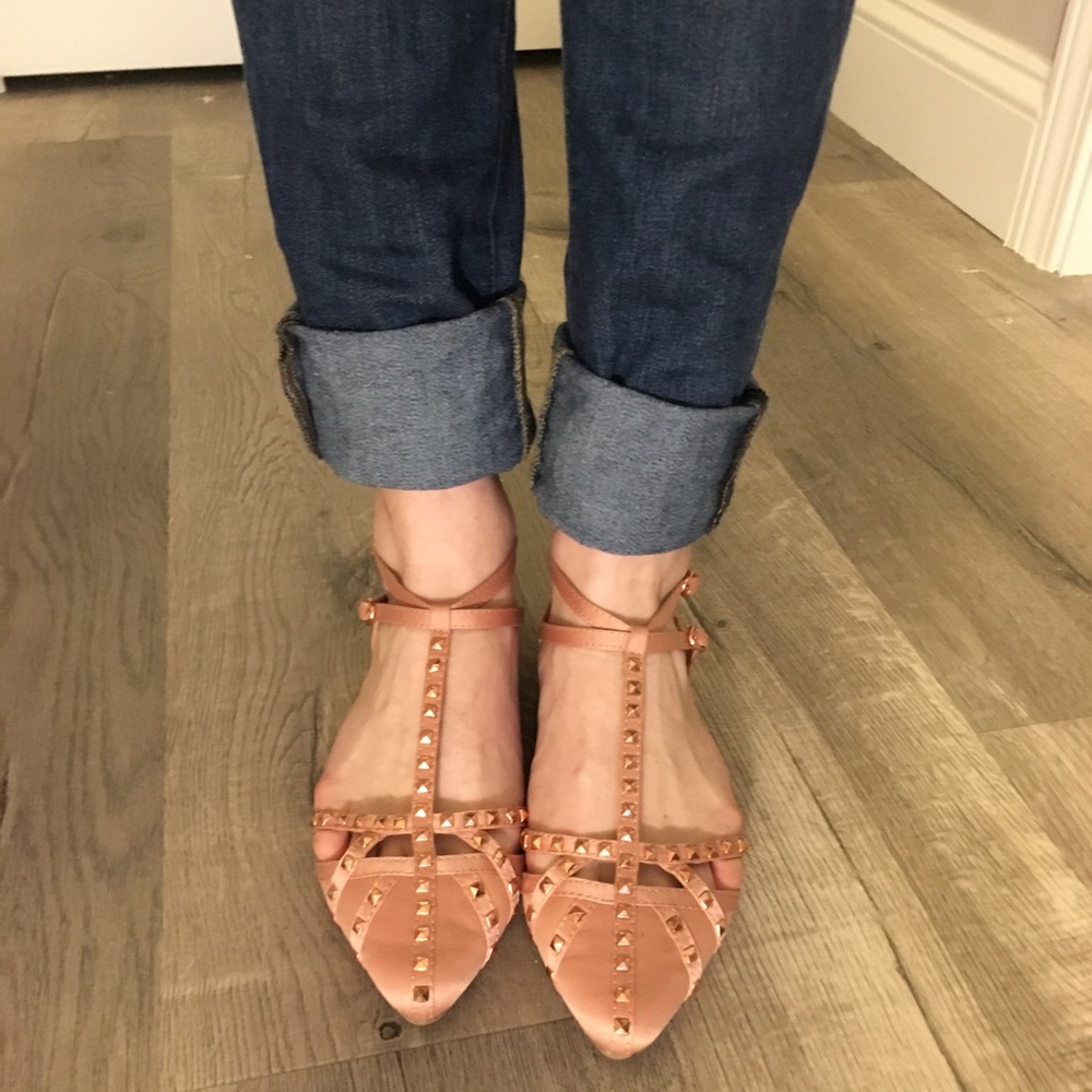 American Eagle T-strap studded flats - W's 7